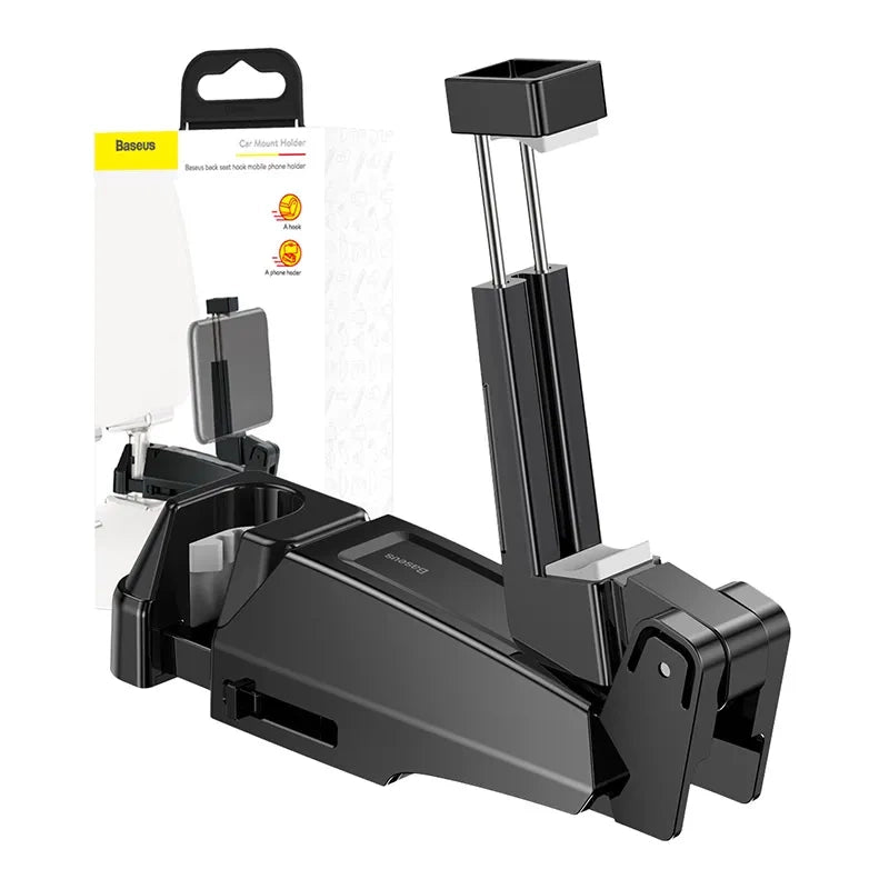 Baseus Βάση Κινητού για Τοποθέτηση στα Προσκέφαλα του Αυτοκινήτου (Μαύρο)