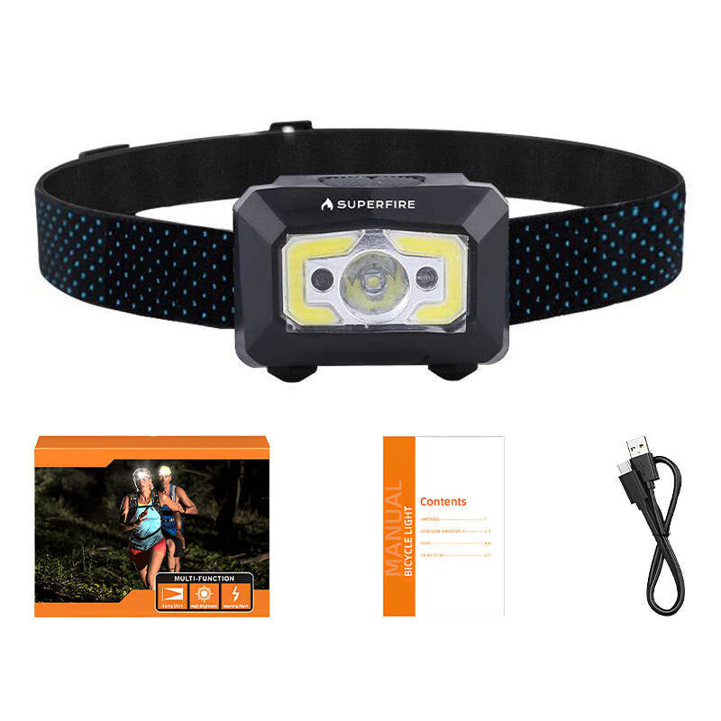 Φακός κεφαλής Superfire X30 – 340 lm, USB, 5 λειτουργίες, 130 μ.