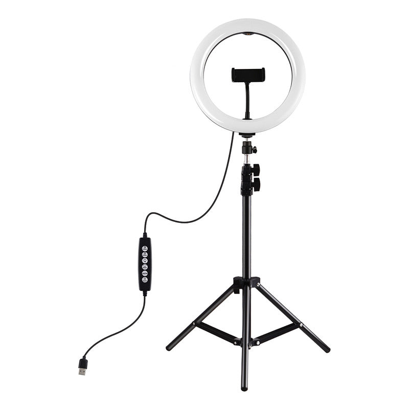 Tripod Mount Puluz 1,1m + 26cm RGBW LED Ring Vlogging PKT3044