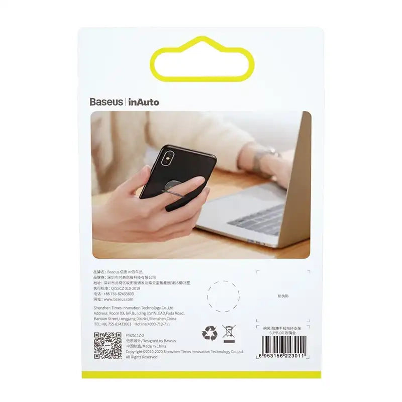 Baseus Ring Holder Κινητού Invisible Ultra Thin (Γκρι)
