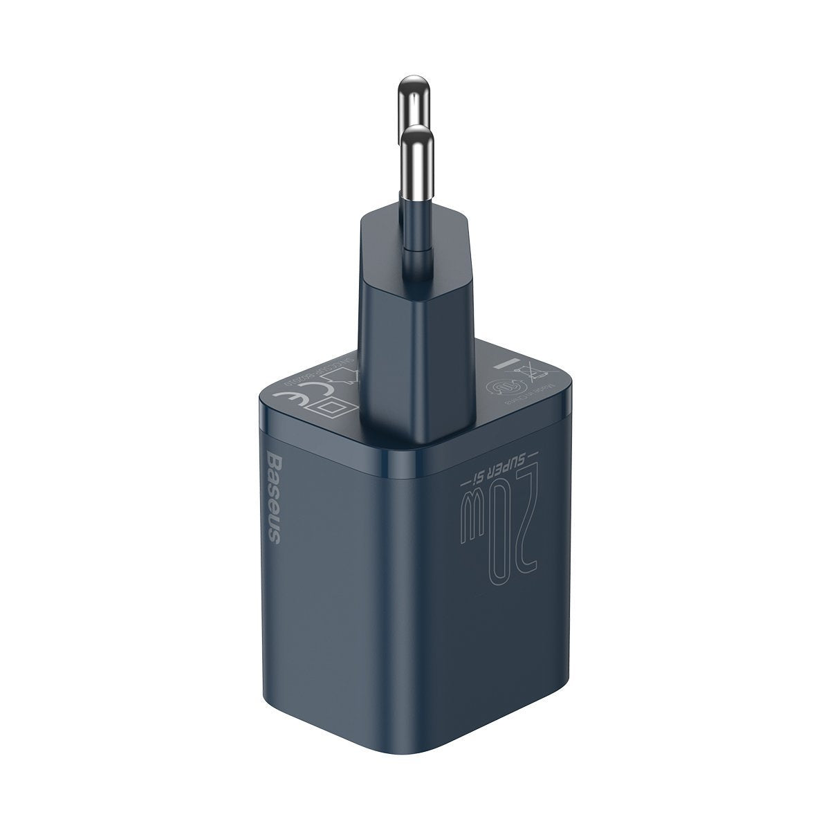 Baseus Γρήγορος Φορτιστής Super Si 1C 20W με Καλώδιο USB-C σε Lightning 1m (Μπλε)
