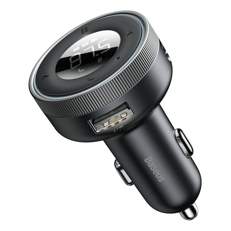 Baseus Transmitter/Φορτιστής Αυτοκινήτου Enjoy, MP3, Bluetooth 5.0, MicroSD, AUX (Μαύρο)