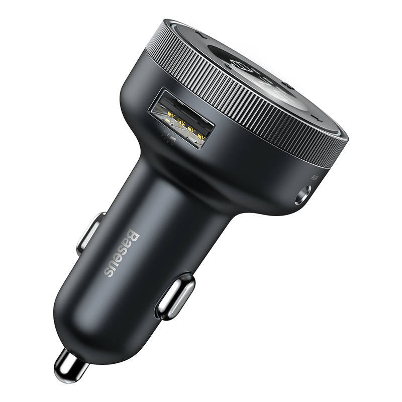 Baseus Transmitter/Φορτιστής Αυτοκινήτου Enjoy, MP3, Bluetooth 5.0, MicroSD, AUX (Μαύρο)