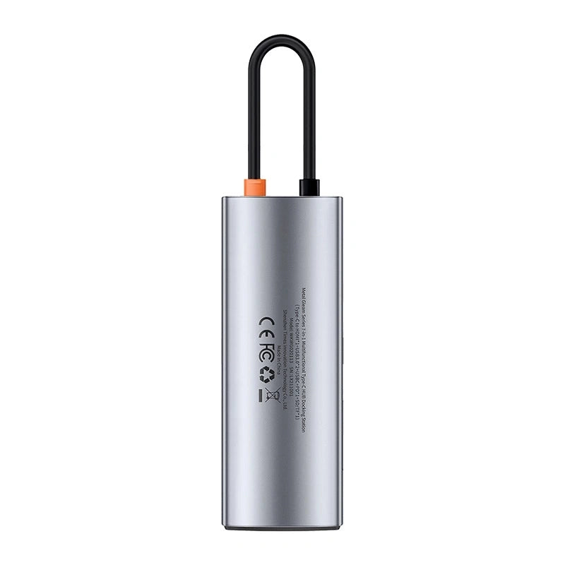 Baseus Docking Station 7σε1 USB-C σε 2xUSB 3.0 + HDMI + USB-C PD (Ασημί)
