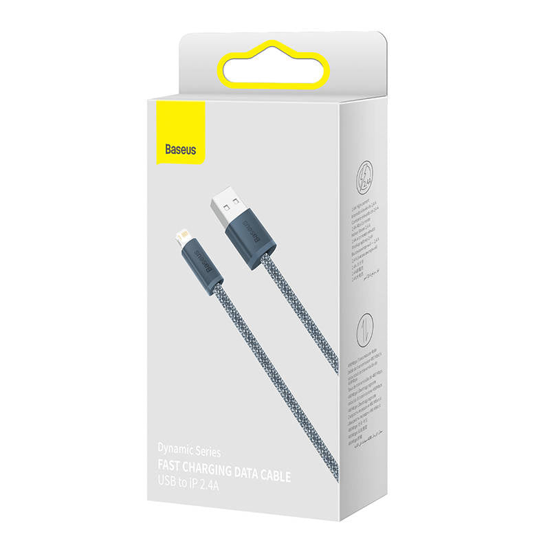 Baseus Καλώδιο USB σε Lightning Dynamic Series, 2.4A, 2m (Γκρι)