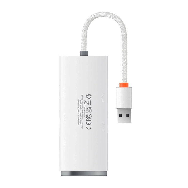 Baseus Hub 4σε1 USB σε 4xUSB 3.0Lite Series, 25cm (Λευκό)