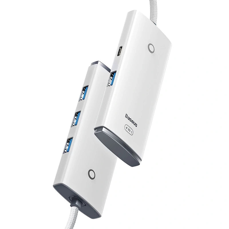 Baseus Hub 4σε1 USB σε 4xUSB 3.0Lite Series, 25cm (Λευκό)