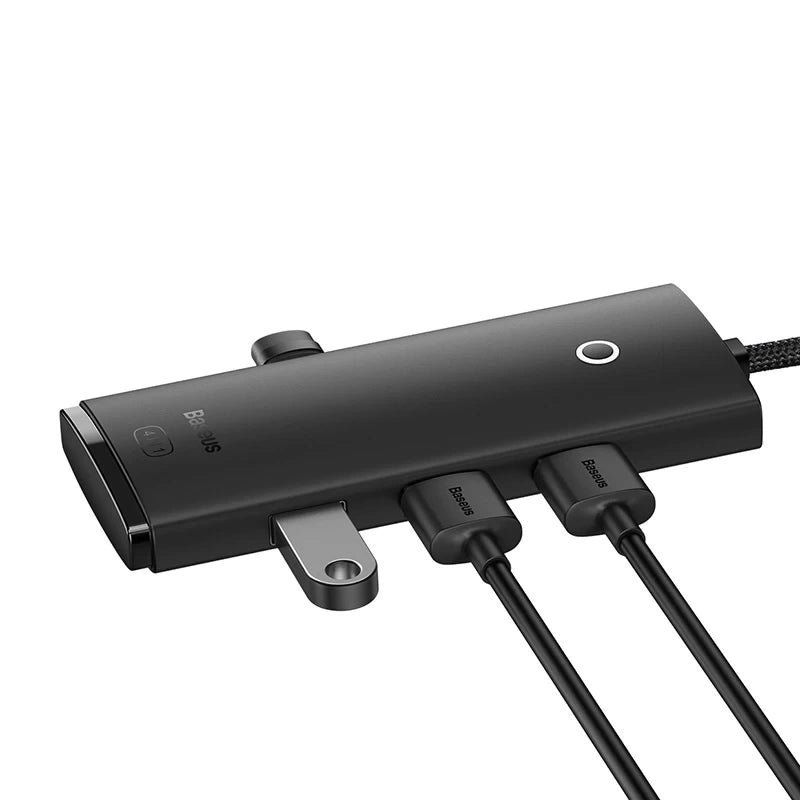 Baseus Hub 4σε1 USB-C σε 4x USB 3.0 + USB-C Lite Series, 1m (Μαύρο)