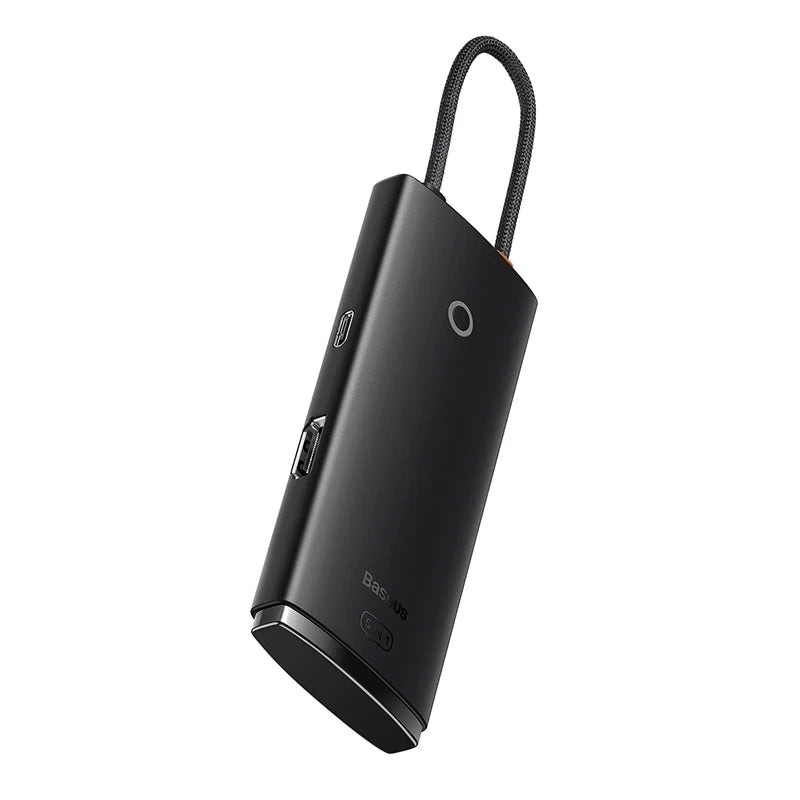 Baseus Docking Station 5σε1 USB-C σε 3xUSB 3.0 + USB-C + HDMI Lite Series (Μαύρο)