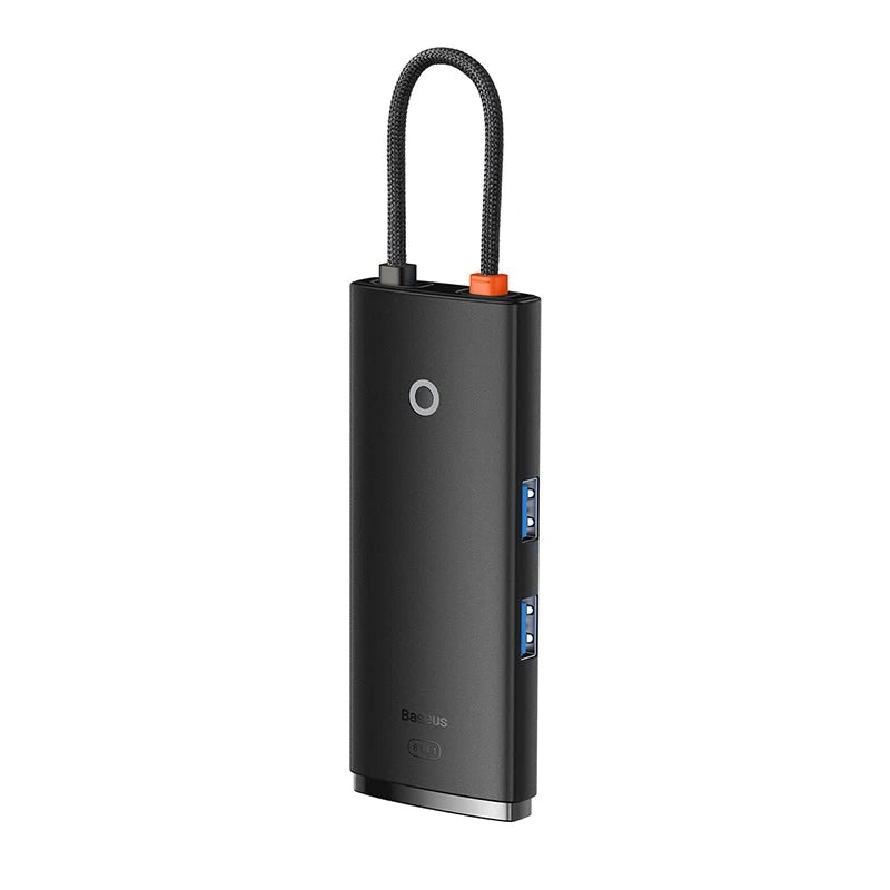 Baseus Docking Station 6σε1 USB-C σε 2xUSB 3.0 + USB-C PD + HDMI + SD/TF Lite Series (Μαύρο)