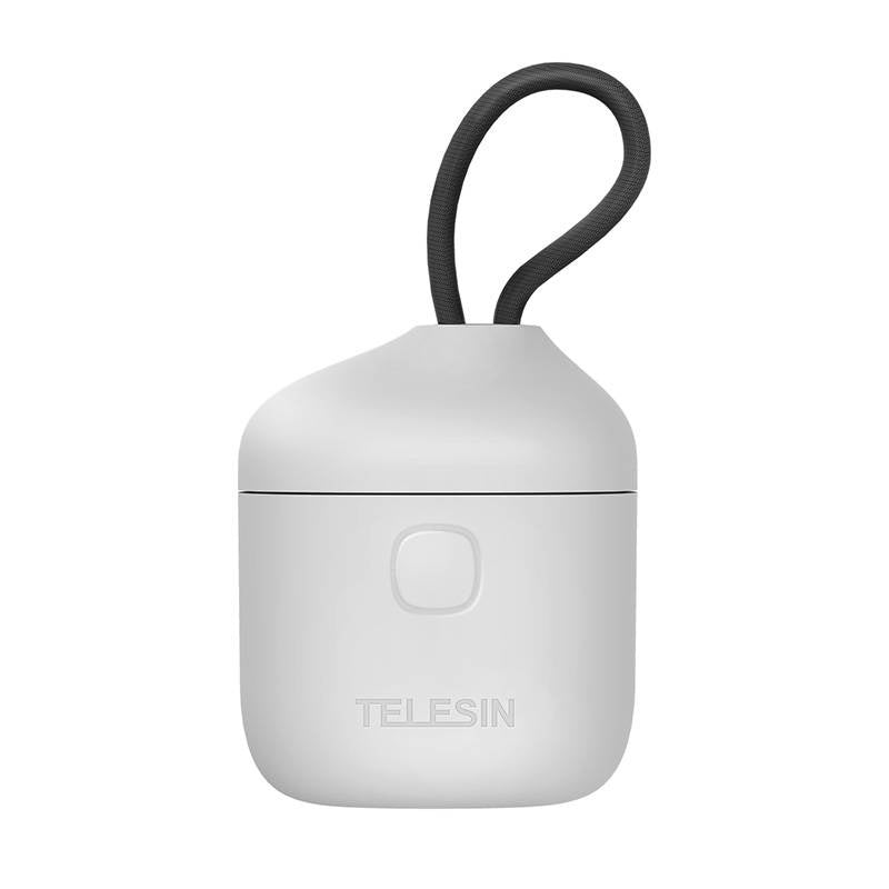 Allin box Αδιάβροχος φορτιστής τριών καναλιών Telesin + 2 μπαταρίες για GoPro Hero 12 / Hero 11 / Hero 10 / Hero 9 (GP-BTR-905-GY-B)