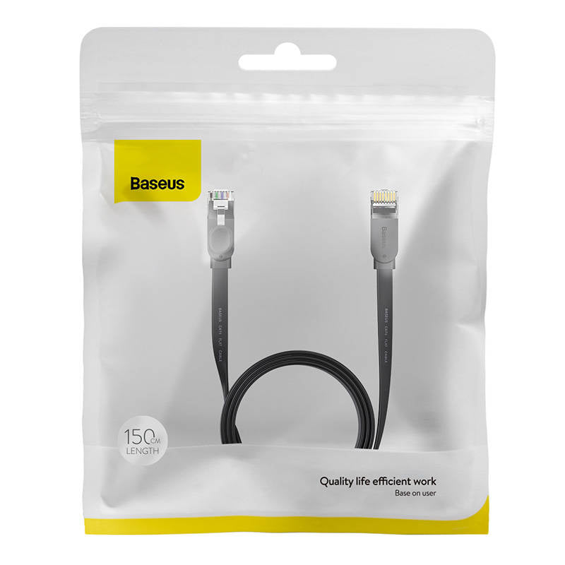 Baseus Καλώδιο Δικτύου Ethernet RJ45, 1Gbps 1.5m (Μαύρο)