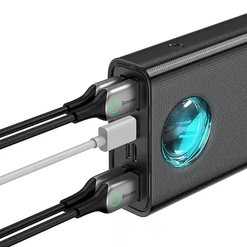 Baseus Powerbank Amblight 30000mAh 4xUSB USB-C 65W (Μαύρο)