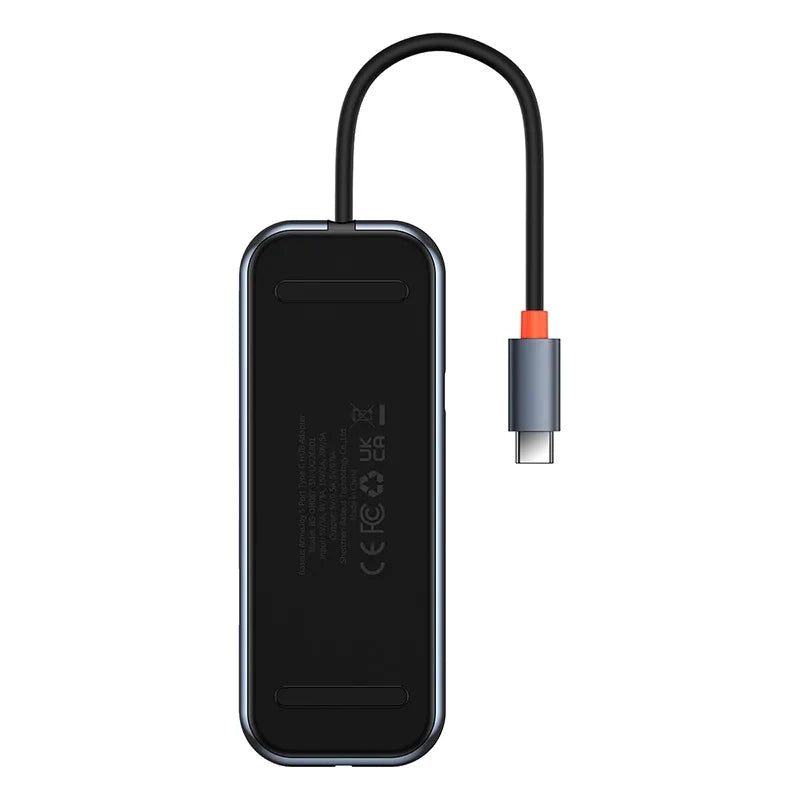 Baseus Docking Station 5σε1 AcmeJoy Series USB-C σε 2xUSB 3.0 + USB 2.0 + USB-C PD + RJ45 (Γκρι)