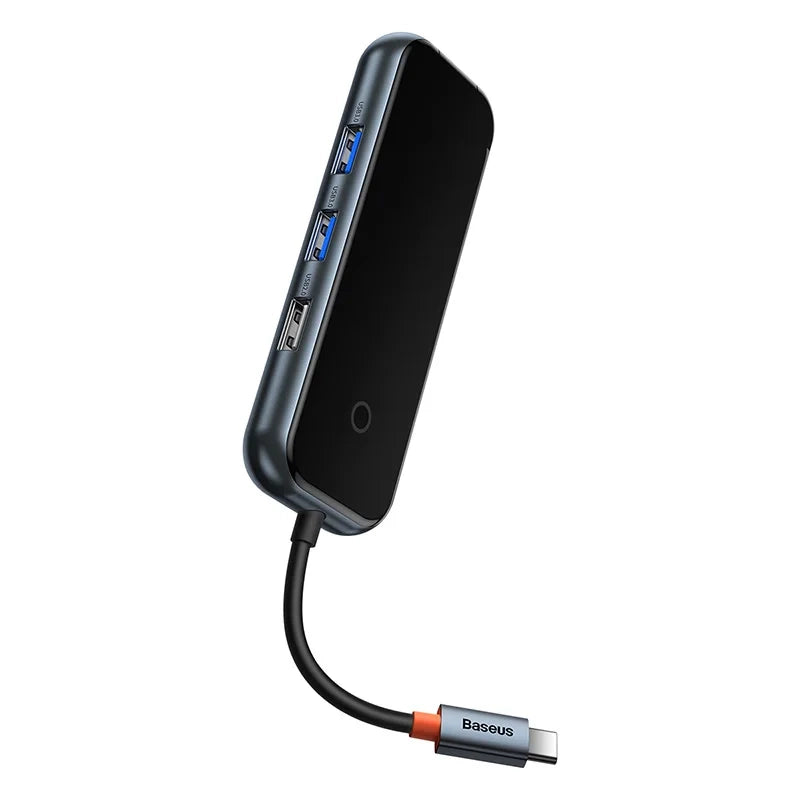 Baseus Docking Station 5σε1 AcmeJoy Series USB-C σε 2xUSB 3.0 + USB 2.0 + USB-C PD + RJ45 (Γκρι)