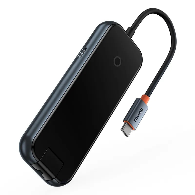 Baseus Docking Station 5σε1 AcmeJoy Series USB-C σε 2xUSB 3.0 + USB 2.0 + USB-C PD + RJ45 (Γκρι)