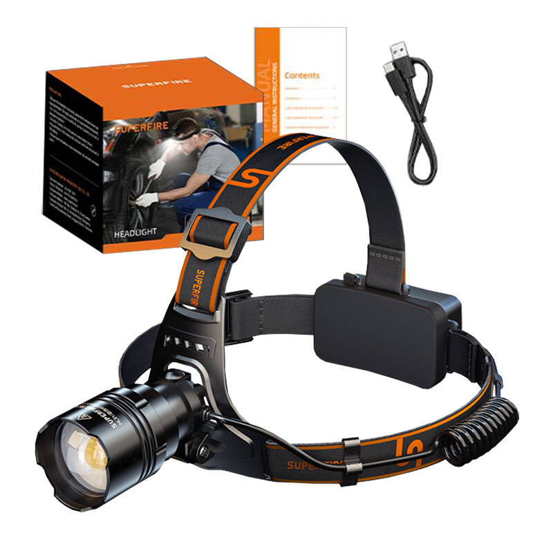 Headlight Superfire HL31, Type-C