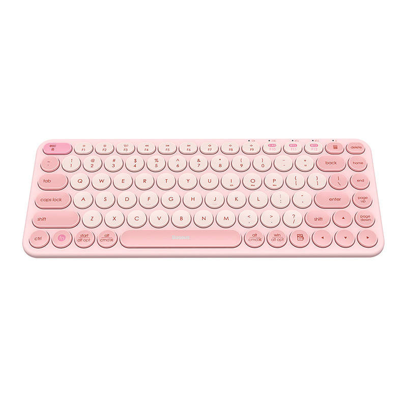 Baseus K01A Wireless Tri-Mode Keyboard Baby Pink