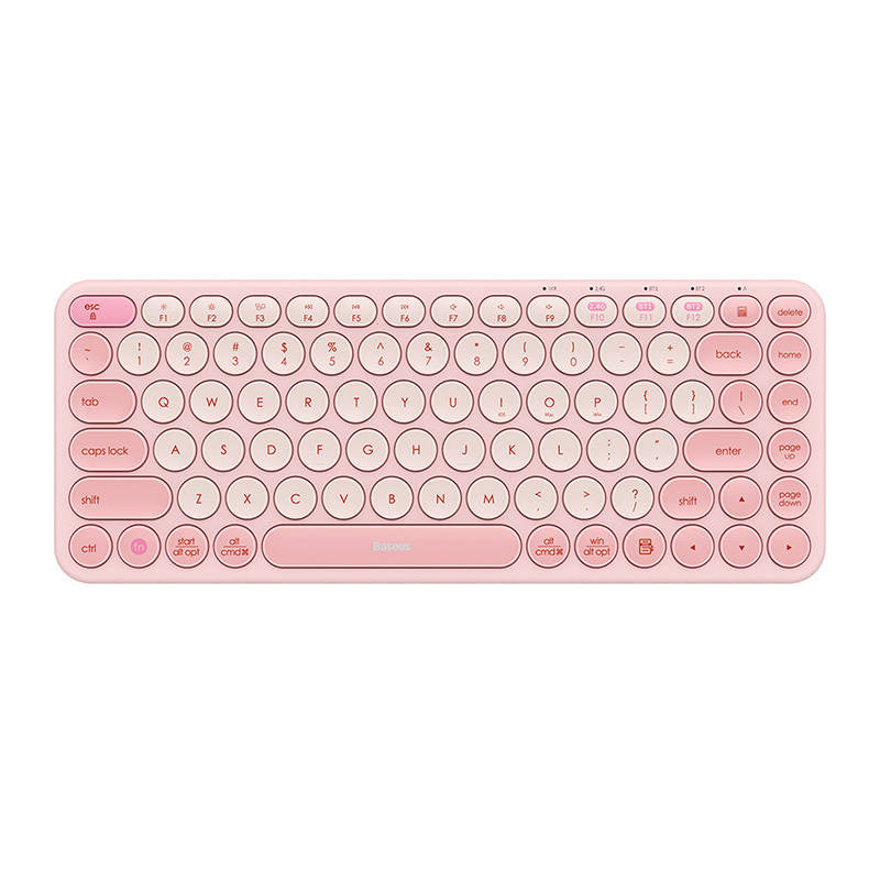 Baseus K01A Wireless Tri-Mode Keyboard Baby Pink