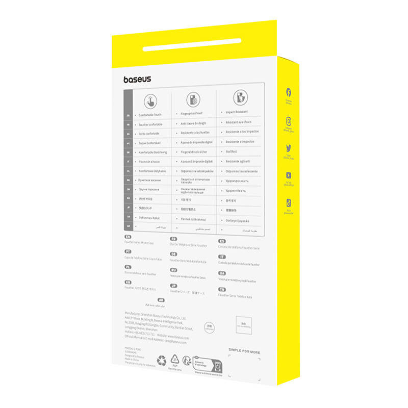 Baseus Θήκη Τηλεφώνου Fauxther Series για iPhone 15 ProMax (Μαύρο)