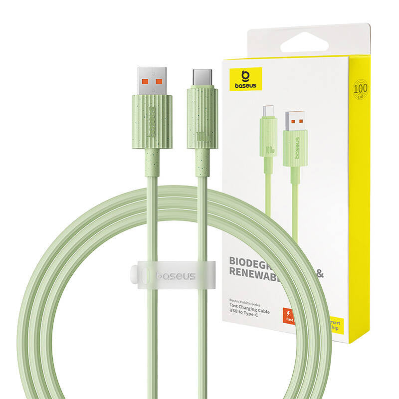 Baseus Καλώδιο Γρήγορης Φόρτισης USBσεUSB-C Habitat Series 100W, 1m (Πράσινο)