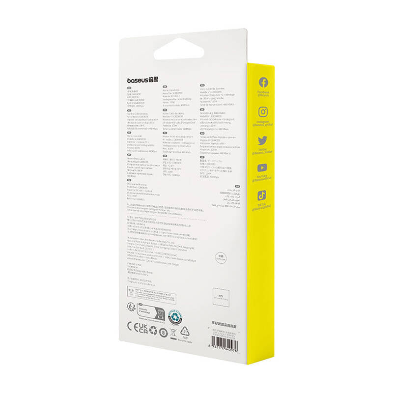 Baseus Καλώδιο Γρήγορης Φόρτισης USBσεUSB-C Habitat Series 100W, 1m (Πράσινο)