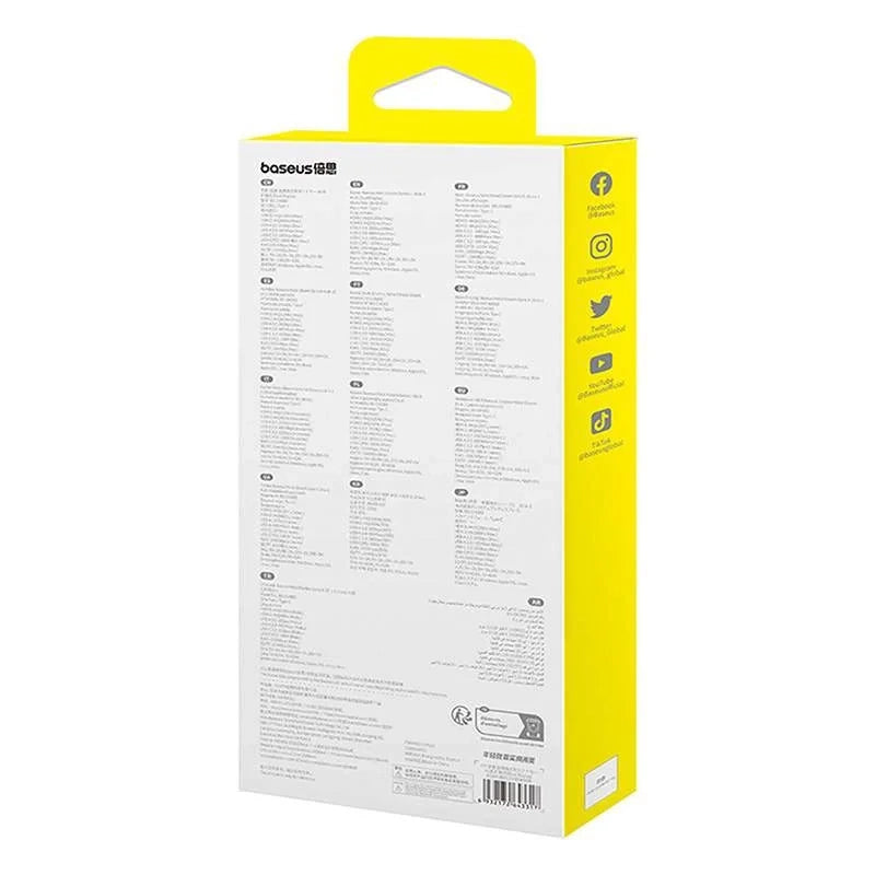 Baseus Docking Station 10σε1 USB-C σε 2xHDMI, 3xUSB-A, USB-C, RJ45, SD/TF, PD (Μαύρο)