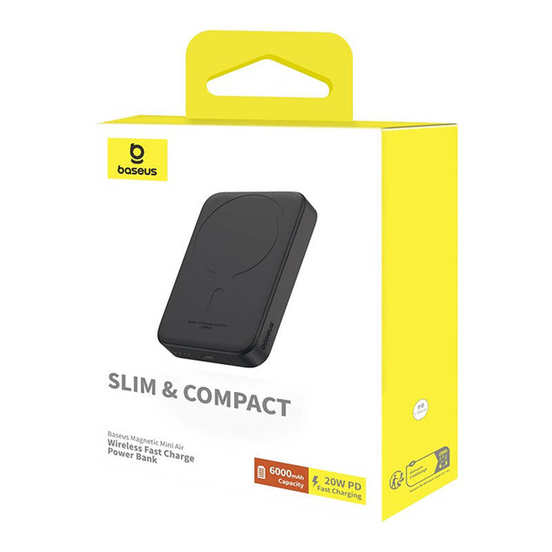 Baseus Powerbank Magnetic Mini 20W (Μαύρο)