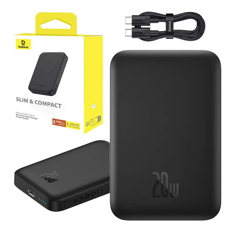 Baseus Powerbank Magnetic Mini 20W (Μαύρο)