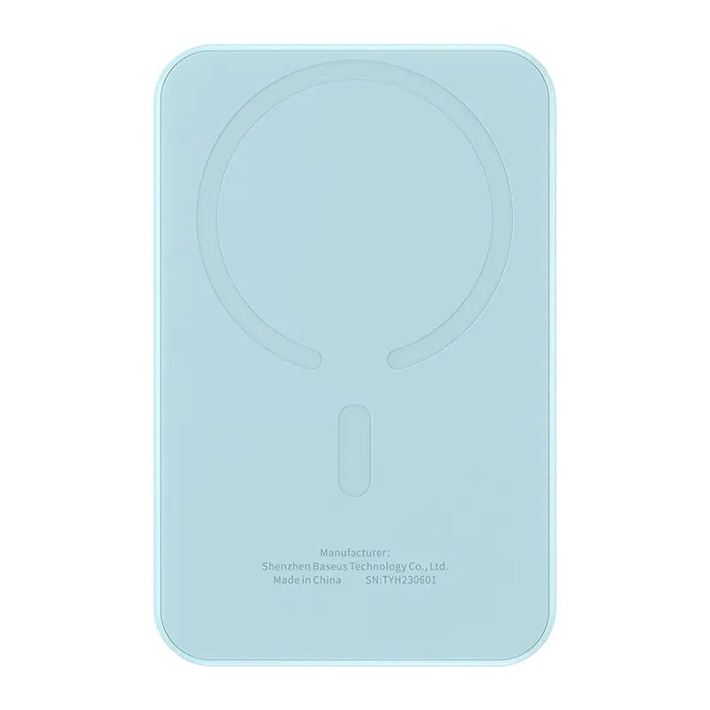 Baseus Powerbank Magnetic Mini 5000mAh, USB-C 20W (Γαλάζιο)