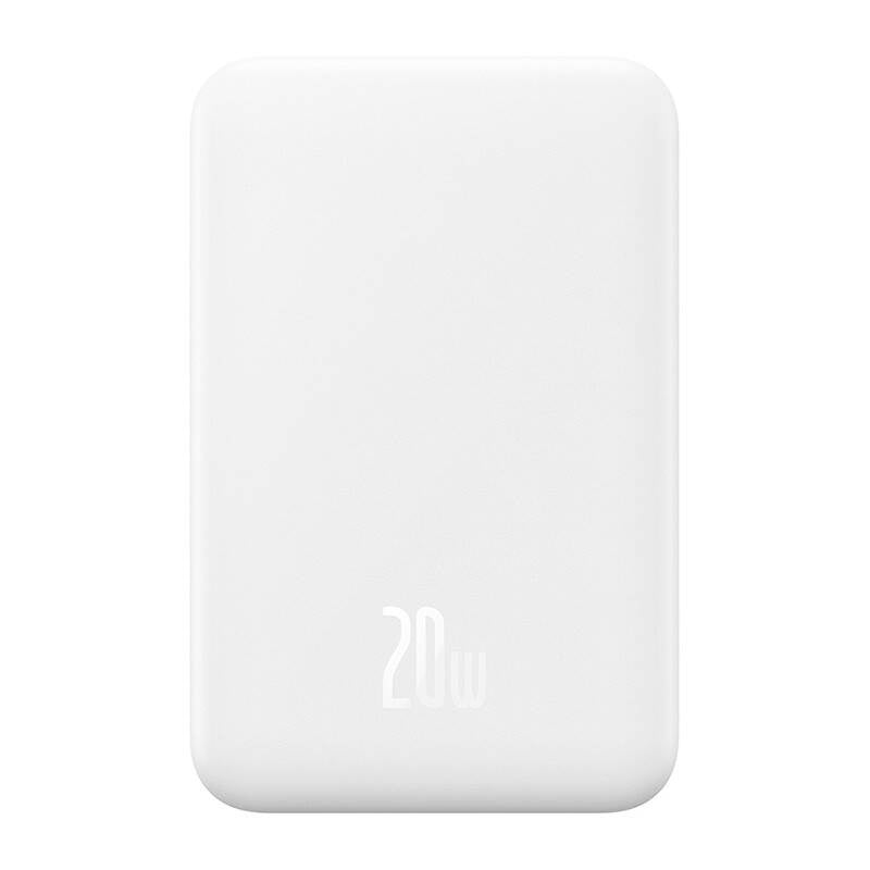 Baseus Powerbank Magnetic Mini 5000mAh, USB-C 20W (Λευκό)