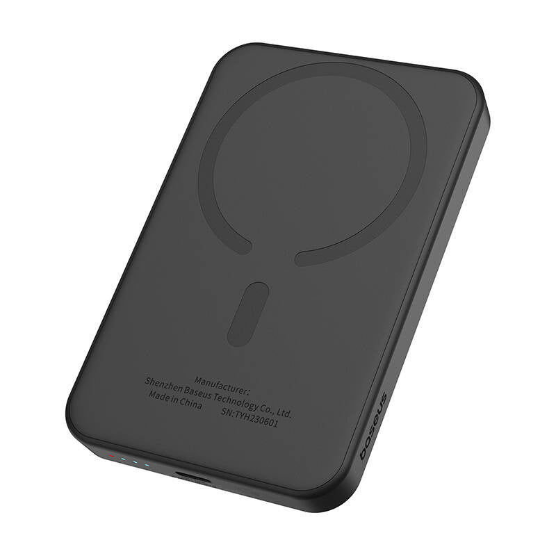 Baseus Powerbank Magnetic Mini 5000mAh, USB-C 20W (Μαύρο)