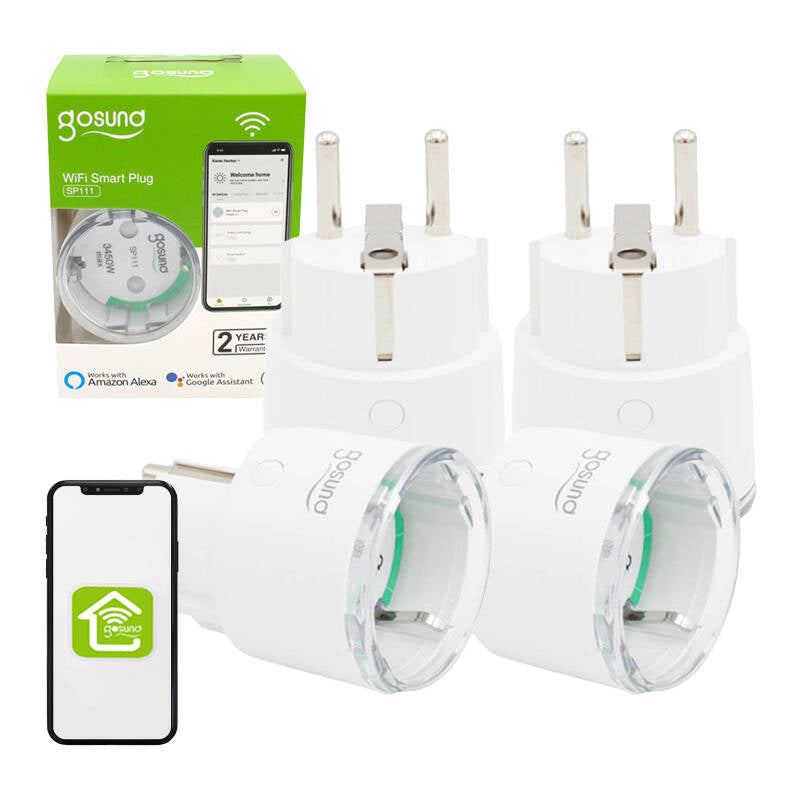 Gosund Έξυπνη Πρίζα WiFi SP111, 3680W 16A, Tuya (4τμχ) (Λευκό)