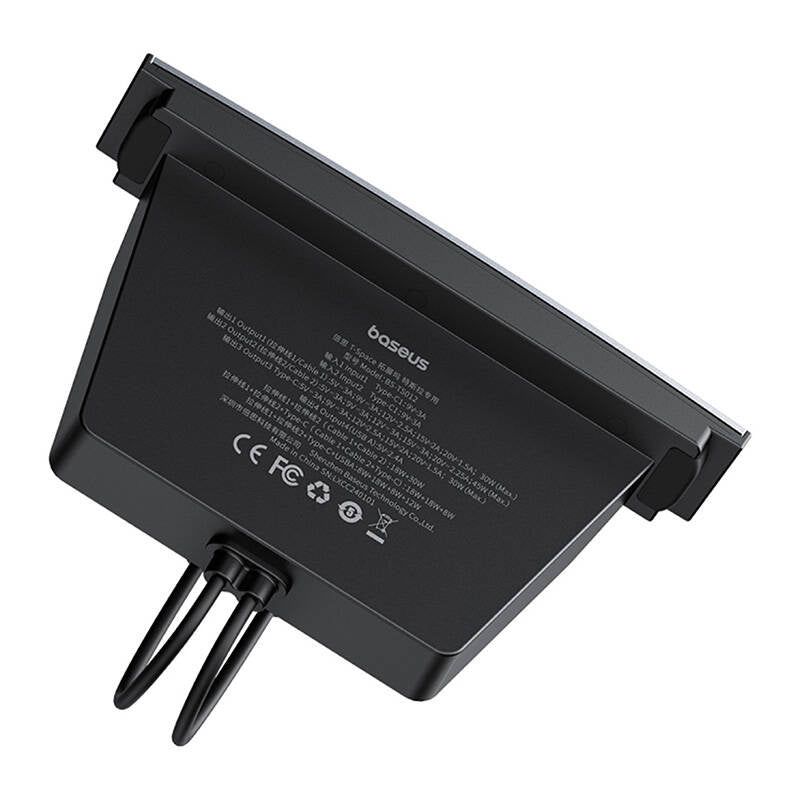 Baseus Hub T-Space με Καλώδια USB-C σε Lightning για Αυτοκίνητα Tesla (Μαύρο)