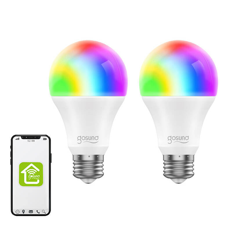 Gosund Έξυπνη Λάμπα WB4-2 Wi-Fi RGB LED, E27, Tuya (2τμχ)