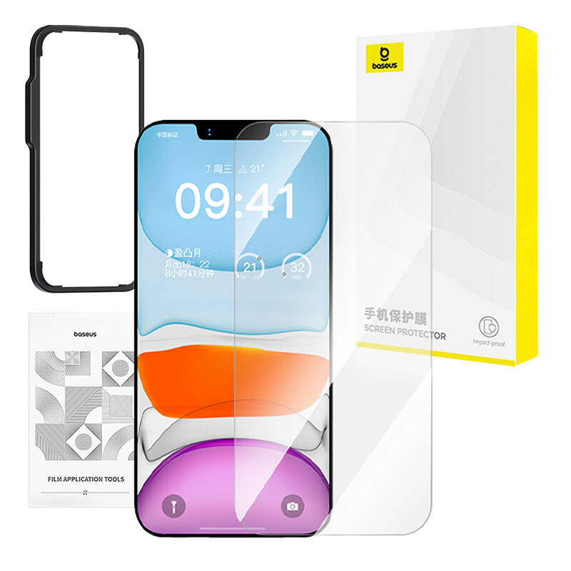 Baseus privacy tempered glass Superior HD for iP 11Pro/X/XS +cleaning kit and EasyStick