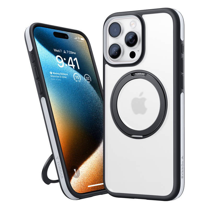 Etui Torras Ostand R Fusion for iPhone 16 ProMax (Black)