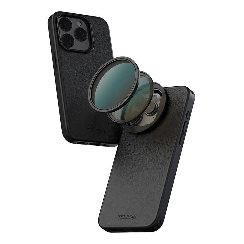 Magnetic CPL lens filter 58mm Telesin for iPhone 15 Pro/Pro Max