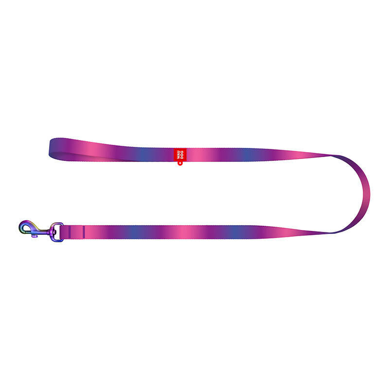 Nylon dog leash WAUDOG gradient, w. 20 mm, lgth. 122cm, purple