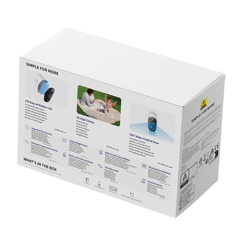 Security Camera Baseus N1 Plus White
