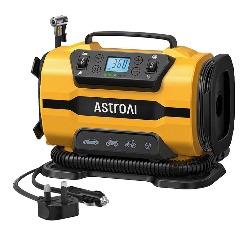 Portable Tire Infla AstroAI 150 PSI 12V DC/110V AC