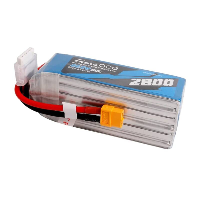 Gens ace 2800mAh 22.2V 60C 6S1P Lipo Battery Pack with XT60 plug
