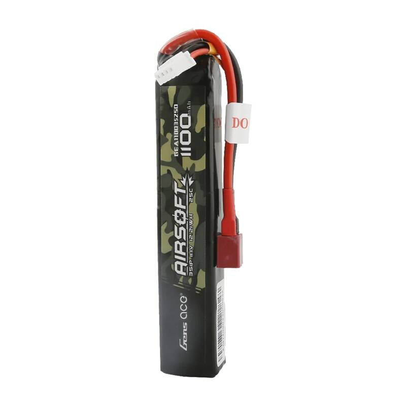 Gens ace 25C 1100mAh 3S1P 11.1V Airsoft Gun Lipo Battery with T Plug