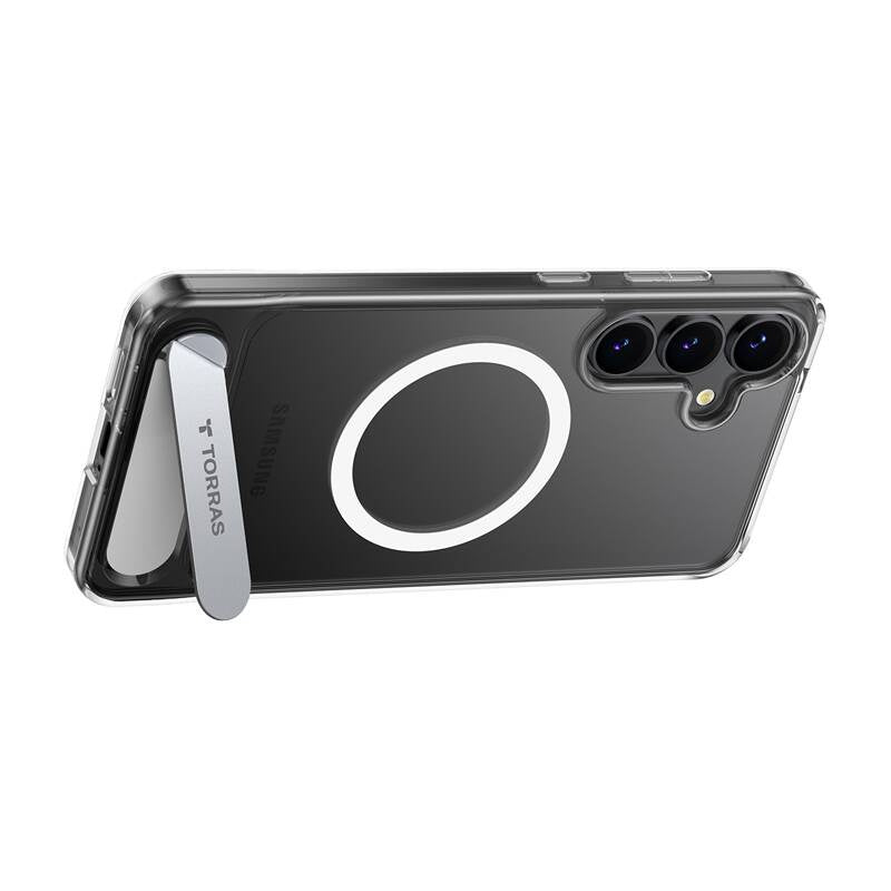 Torras Pstand Series Phone Case for Samsung S25 (Clear)