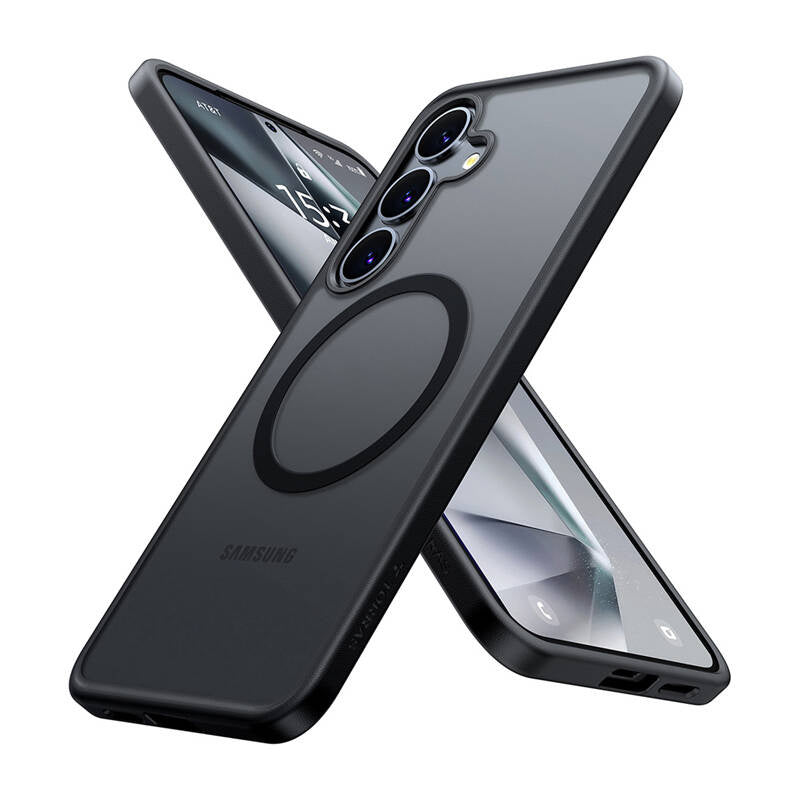 Torras Guardian Magnetic Series Phone Case for Samsung S25 (Black)