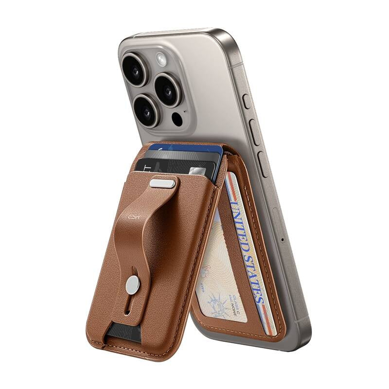 ESR Grip Wallet Stand (brown)