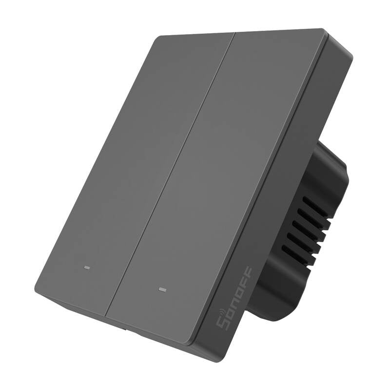 Smart WiFi wall switch SONOFF M5-2C-80 graphite