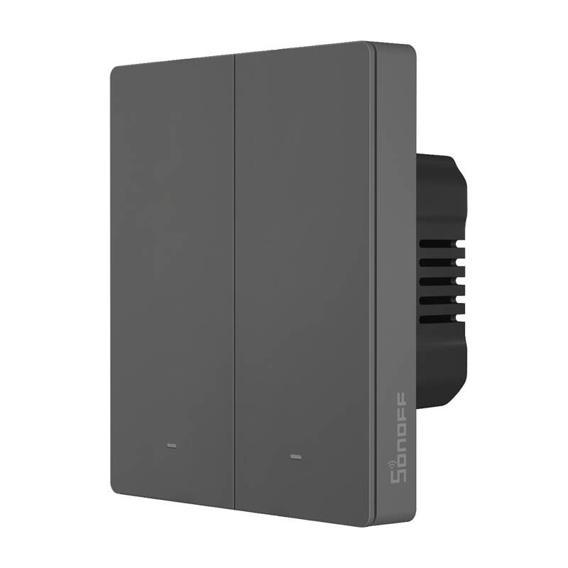 Smart WiFi wall switch SONOFF M5-2C-80 graphite
