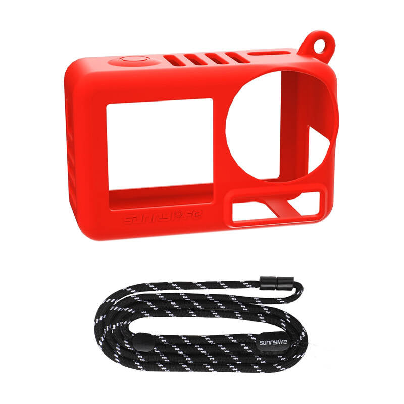 Sunnylife Silicone Cover & Strap OA5-BHT885-R for ACTION 5 PRO (red)