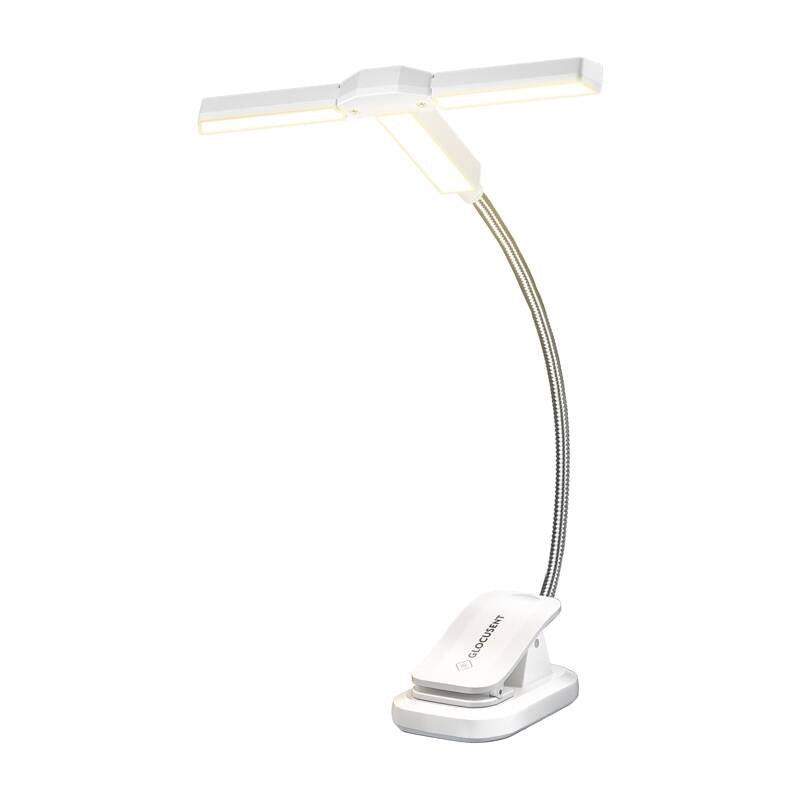 Tri-Head Book Light Glocusent USB-C 1000mAh (White)